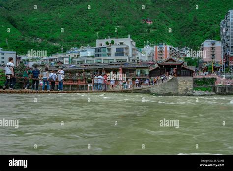 Luding bridge, a historical landmark in Sichuan, China Stock Photo - Alamy