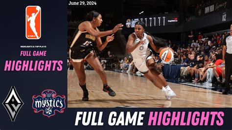 Las Vegas Aces Vs Washington Mystics Full Game Highlights June