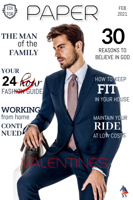 Men Fashion Magazine Layout