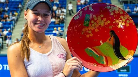 Veronika Kudermetova won the WTA 500 Toray Pan Pacific Open Tennis ...