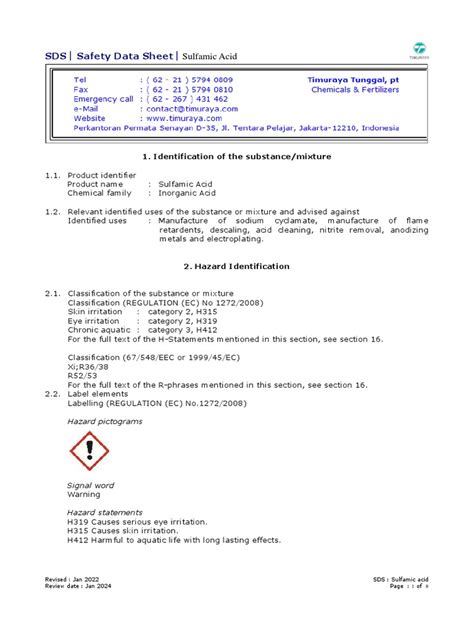 Sds Sa Pdf Toxicity Personal Protective Equipment