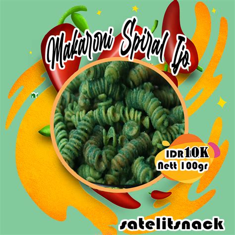 Order Online Makaroni Spiral Pedas Makaroni Ulir Pedas Satelit Snack