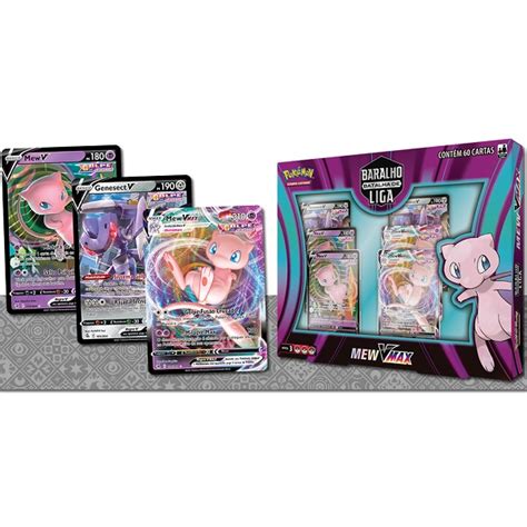 Pokemon BOX Batalha De Liga MEW VMAX Copag 32543 Starhouse Mega Store