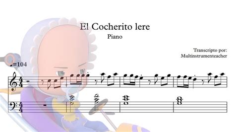 El Cocherito Lere Partitura Para Piano