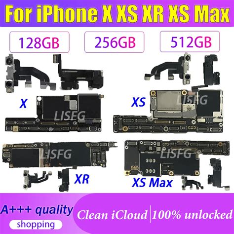 Original Motherboard For Iphone X 64gb With Face Id Unlocked Mainboard