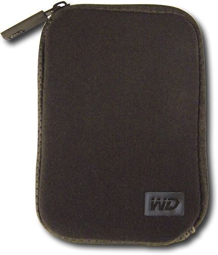 Best Buy Western Digital Neoprene Carrying Case For Select Passport Portable Hard Drives Black