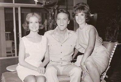 Shelley Fabares And Mary Ann Mobley With Elvis MGM Studio Pool Side