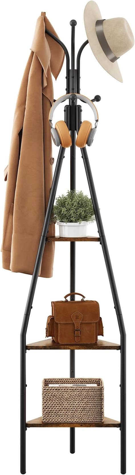 Amazon Hoctieon 3 Tier Coat Rack Freestanding With Hooks