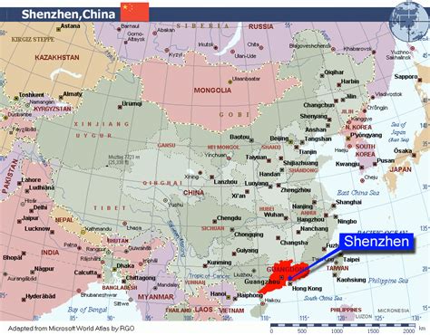 Shenzhen Location Map