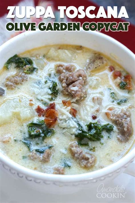 Zuppa Toscana Olive Garden Soup Recipe With Italian Sausage