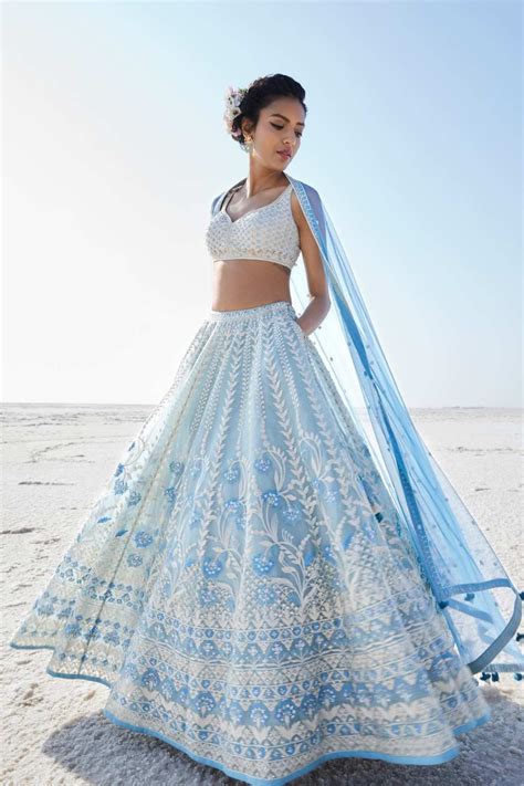 Icy Blue Lehenga By Anita Dongre Indian Fashion Dresses Indian