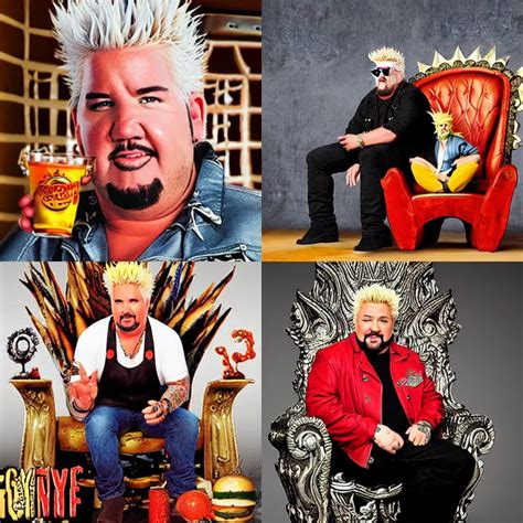 Guy fieri sitting on the throne of flavortown | Stable Diffusion | OpenArt