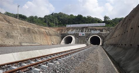 งานก่อสร้างอุโมงค์รถไฟทางคู่ ช่วงมาบกะเบา ชุมทางถนนจิระ