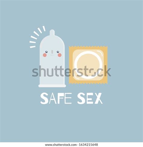 Cute Condom Prevention Hiv Aids Sexually Stock Vector Royalty Free