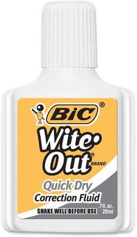 Bic Wite Out L Quido Corrector De Secado R Pido Onzas Fluidas