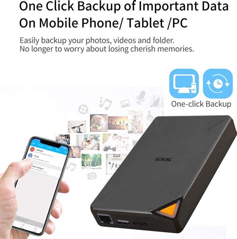 Buy Ssk Tb Portable Nas External Wireless Ssd With Own Wi Fi Hotspot