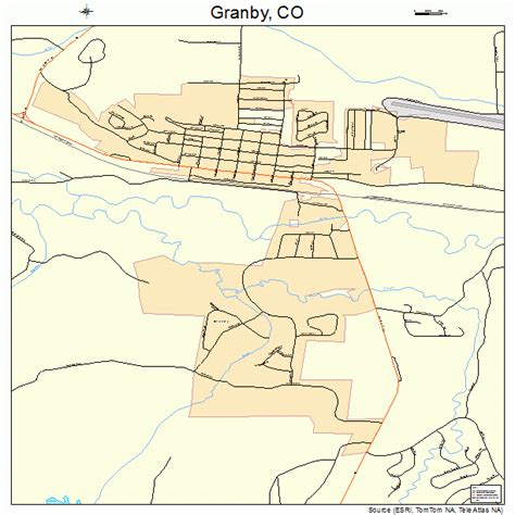 Granby Colorado Street Map 0831605