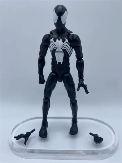 Marvel Legends Spider Man Black Symbiote Suit Baf Sandman Action