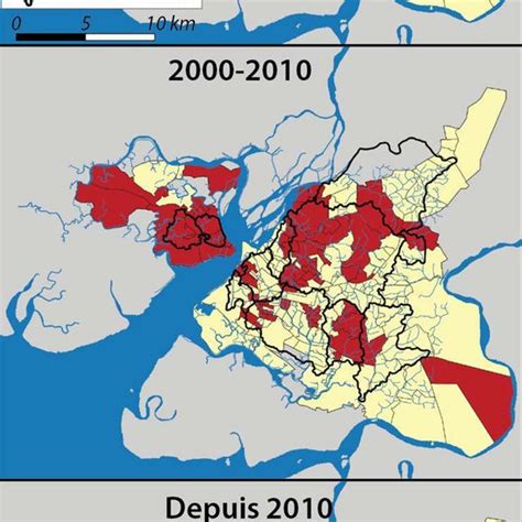 Carte Des Zones Inondables De La Ville De Douala D Finies Partir De