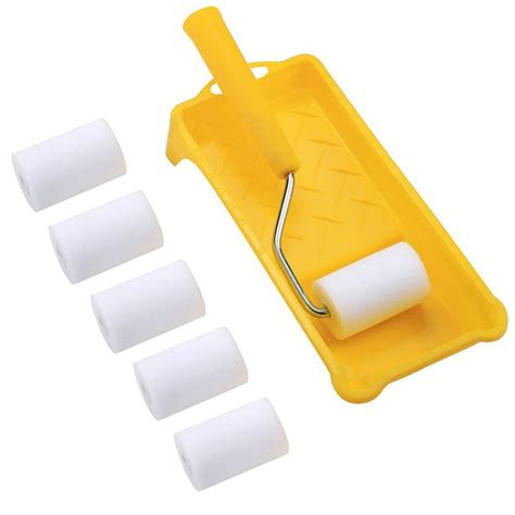 Bosisa Foam Paint Roller 2 Inch Small Paint Roller Tray Set For Painting Repair Brush