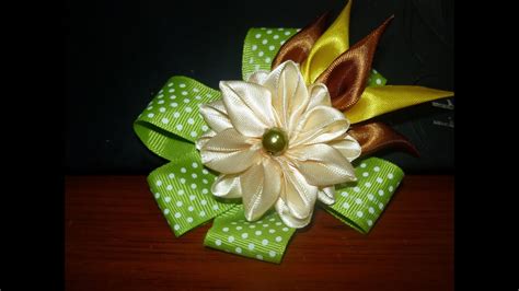 Mo Os Decorados Con Flores Kanzashi Faciles No Manualidades La