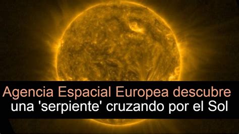 La Agencia Espacial Europea Descubre Una Serpiente Cruzando Por El