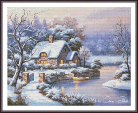 Winter Cross Stitch Pattern Cross Stitch By Addict Crossstitch Winter