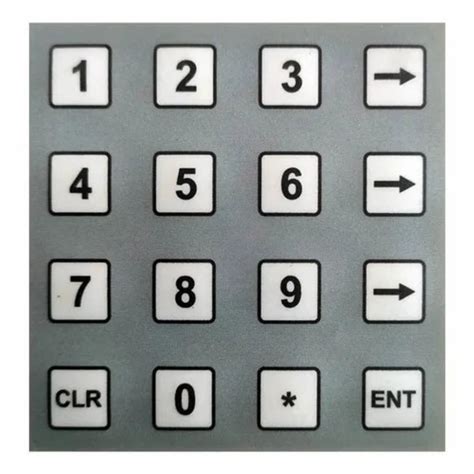 Pvc 16 Spectrum Display Keypad Size 2x2 Inch At Rs 2000piece In