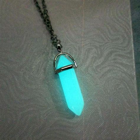 Real Blue Crystal Necklace