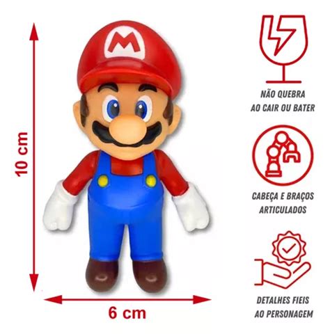 Boneco Mario Collection Temático Médio 10cm Caixa Original à venda em