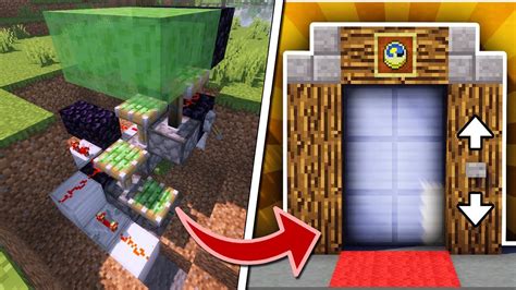 Minecraft 3 Cara Membuat Lift Elevator Simple Di MCPE YouTube