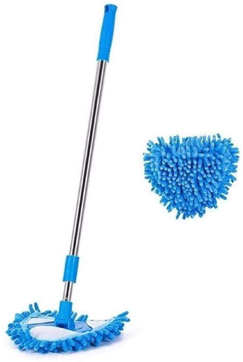 Microfiber Rotatable Triangle Mop With Long Handle At Rs 80 Microfiber Mop In Surat Id