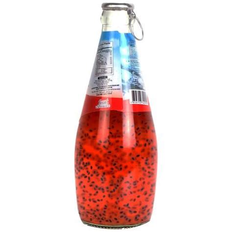 Buy City Fresh Basil Seed Strawberry Flavour Drink Refreshing Rich