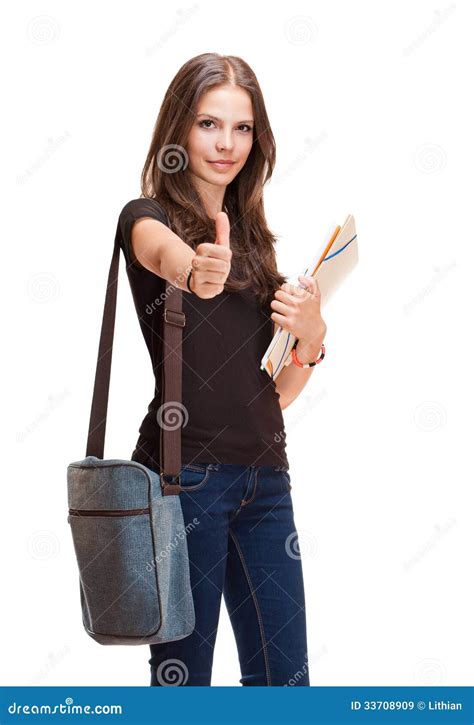 Menina Nova Do Estudante Imagem De Stock Imagem De Sorrir 33708909