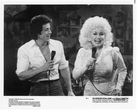 SYLVESTER STALLONE DOLLY PARTON RHINESTONE 1984 VINTAGE PHOTO ANCIENNE ...