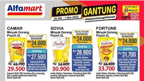 Promo Alfamart 1 November 2022 Banjir Diskon Awal Bulan Minyak Goreng