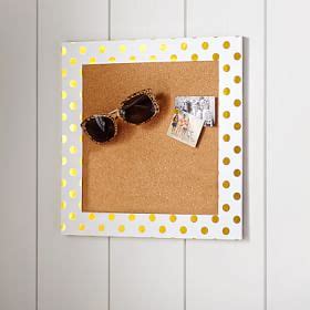 Gold Dots Paper Border Corkboard Dorm Sale Pottery Barn Teen