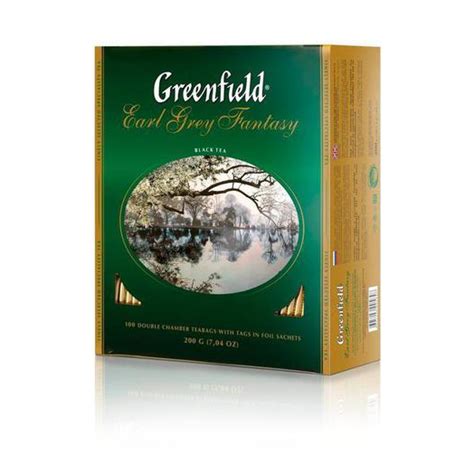 Чай Greenfield Earl Grey Fantasy 100 пак с бергамотом черный - купить в ...