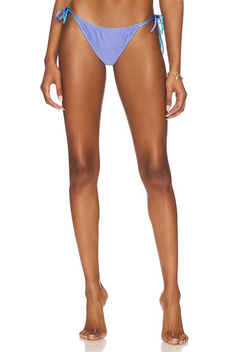 Vdm X Revolve Jolie Reversible Bikini Bottom In Metallic Purple