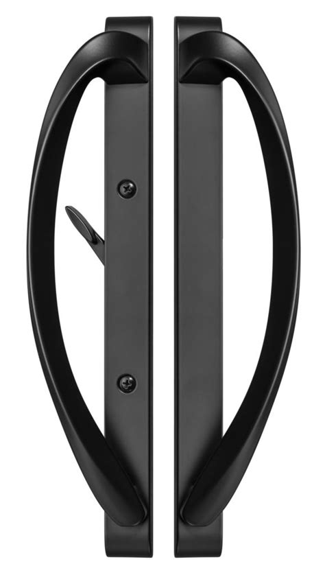 Rockwell Modena Contemporary Sliding Door Handle Matt Black Finish