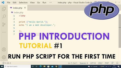 Php Introduction Run Php Script On Localhost For The First Time Php Tutorial Learn Php