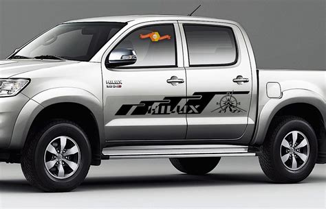 Toyota Hilux 2x Body Decal Side Vinyl Compass Graphics Racing Sticker