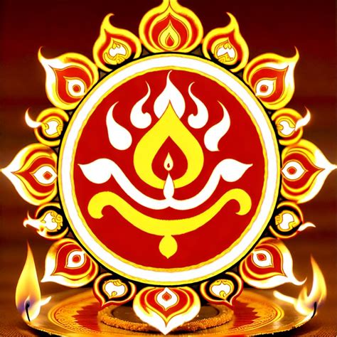 Golden Sudarshan Chakra With Flames Stable Diffusion Online