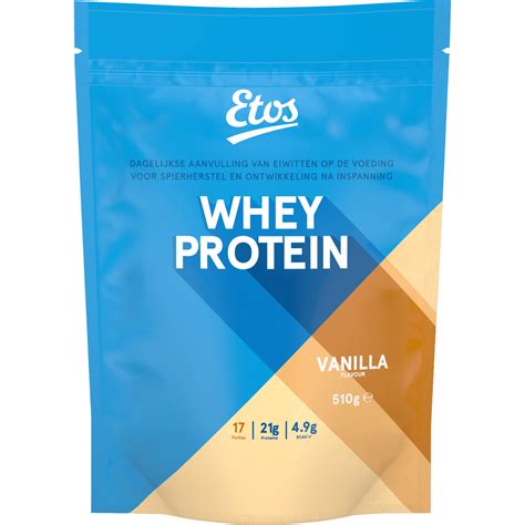 Etos Whey Protein Eiwitpoeder Vanille Gr Gr Etos