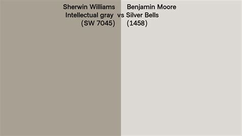 Sherwin Williams Intellectual Gray SW 7045 Vs Benjamin Moore Silver