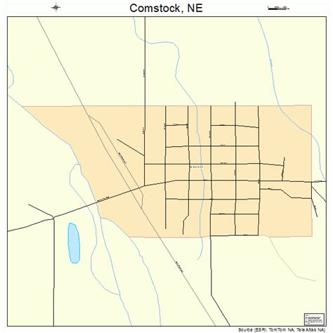 Comstock Nebraska Street Map 3110180