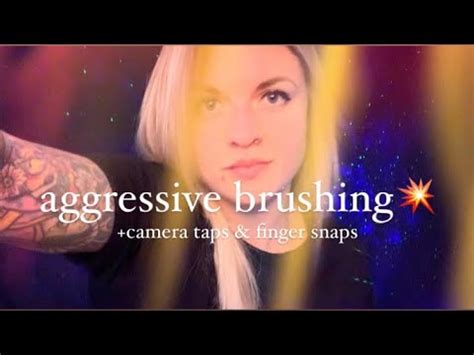 Fast Aggressive ASMR Mic Camera Brushing No Talking Camera Tapping