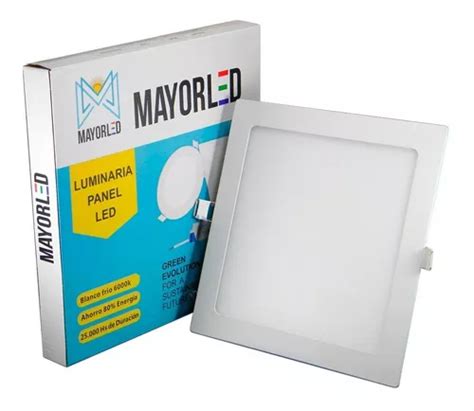 Panel Led Embutir Cuadrado 18w Luz Fria Spot 220v Mayorled