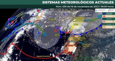 ¿Cuál es el pronóstico del clima en México hoy 16 de noviembre?