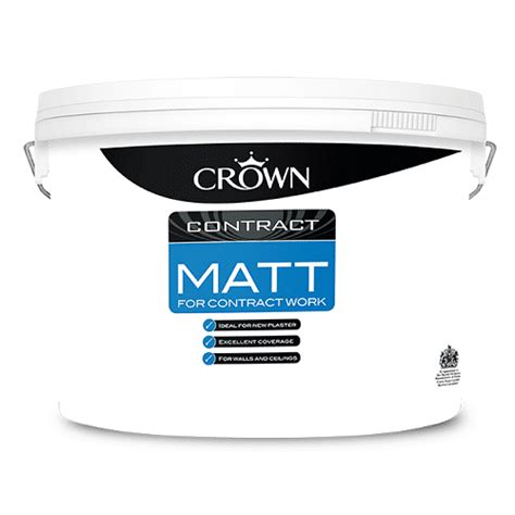 Crown Contract Matt 10l White Masseys